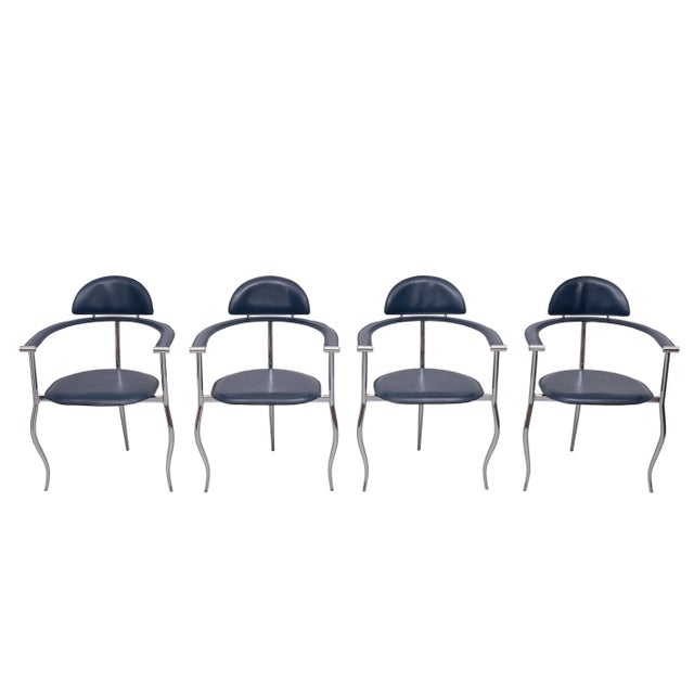Italian Marilyn Stiletto Dining Chairs from Arrben, 1970s, Set of 4 For Sale - Image 13 of 13