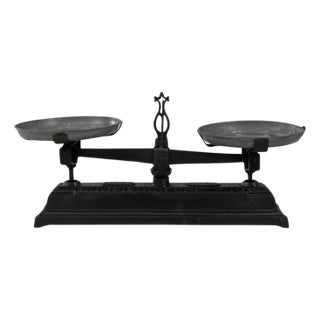 19th Century French Iron & Zinc Scale For Sale