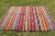Rustic 1960s Hand Knotted Cicim Rustic Style Oushak Striped Design Turkish Kilim Rug For Sale - Image 3 of 13