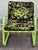 Plastic Vintage Garden Chair in Green Tubular Steel, 1980s For Sale - Image 7 of 9