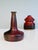 Brown and Ruby ​​Red Studio Ceramic Art Bottleneck Vase by Jürgen Riecke, Germany, 1960s For Sale - Image 6 of 15