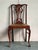 Traditional Vintage Regency Claw and Ball Rush Seat Side Chair For Sale - Image 3 of 6