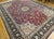 Vintage Persian Tabriz Rug, Hand-Knotted Wool & Silk, Fine Floral Pattern, Burgundy & Navy, 10x13 For Sale - Image 9 of 18