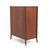 Mid-Century Modern T.H. Robsjohn Gibbings Widdicomb Walnut Five Drawer Chest Klismos Leg Book Matched For Sale - Image 3 of 13