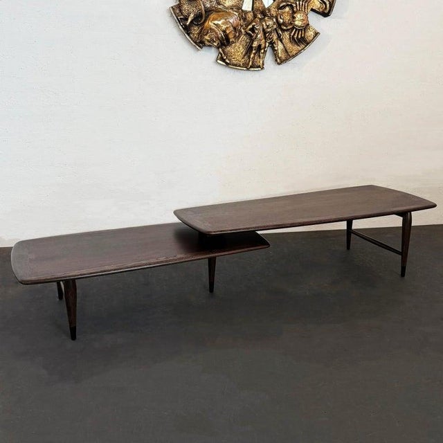 Mid-Century Modern Switchblade Coffee Table by Andre Bus for Lane Acclaim For Sale In New York - Image 6 of 13