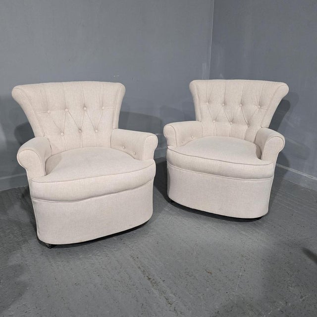 Boudoir Chairs, Set of 2 For Sale - Image 6 of 6