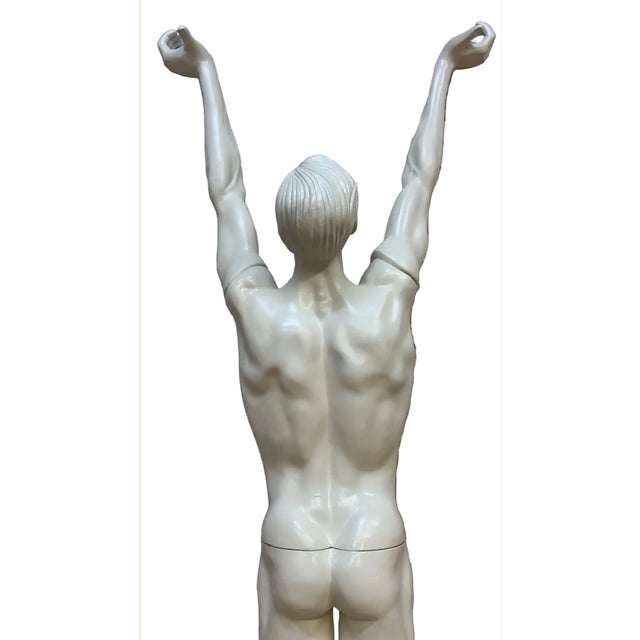 Mid 20th Century Mid 20th Century Art Deco Custom Life-Size Male Mannequin Sculpture For Sale - Image 5 of 9