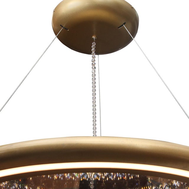 21st Century Schonbek Infinite Aura Led Crystal Ring Chandelier With ...