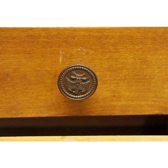 Early 20th Century American Colonial Roll Top Wooden Desk For Sale - Image 6 of 8