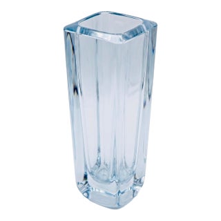 1960s 10.5" Strömbergshyttan Swedish Art Glass "Sommerso" Vase, Model 1031 For Sale