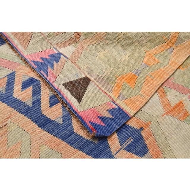 1960s Turkish Wool Kilim Rug, 1960s For Sale - Image 5 of 12