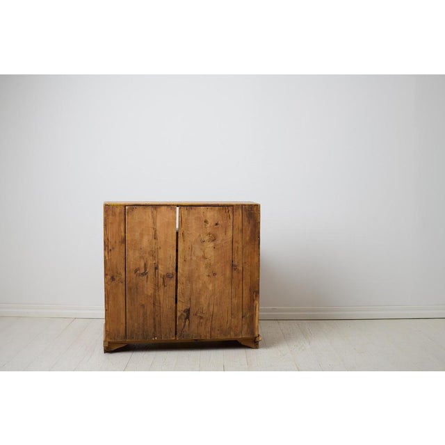 Brown Swedish Folk Art Secretaire in Pine For Sale - Image 8 of 16