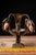 Early 20th Century Art Nouveau Brass and Amber Glass Tear Drop Epergne Lamp For Sale - Image 18 of 18