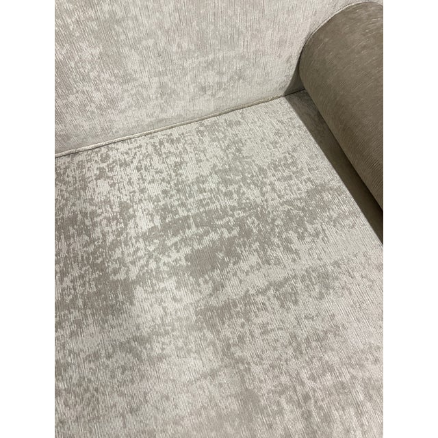 James Mont Asian Love Seat with Velvet Cushions and Bolsters For Sale - Image 12 of 12