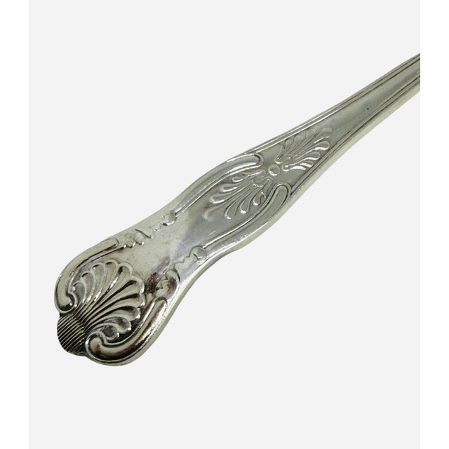 Vintage English Silver Plate Epns 13 1/4" Victorian Style Slotted Asparagus Server For Sale In Washington DC - Image 6 of 12