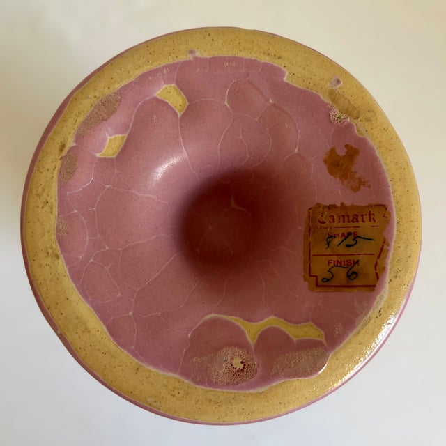 Vintage Camark Pottery Double-Handled Vase For Sale - Image 11 of 11