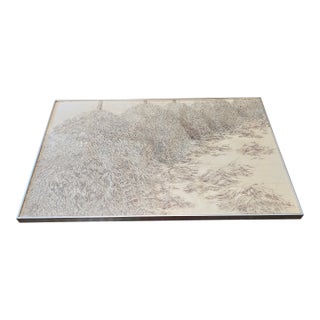 Vintage Mid Century Modern Signed Drawing Ladders For Sale