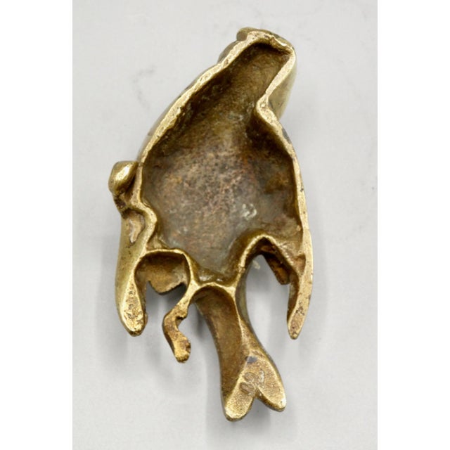 Metal French Gilt Bronze Sparrow Bird Sculpture Paperweight Attributed to Comoléra For Sale - Image 7 of 8