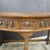 Vintage English Oak 2 Drawer Console Table With Shaped Front For Sale - Image 15 of 17