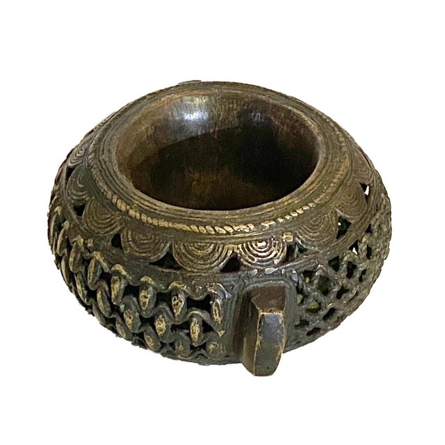 African Superb Vintage Benin Bronze Bracelet Currency Nigeria For Sale - Image 3 of 6