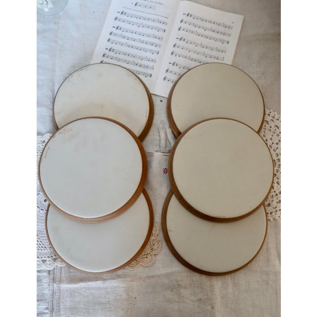 Vintage Stoneware Dinner Plates, 1980s, Set of 6 For Sale - Image 4 of 8
