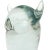 Late 20th Century Vintage Murano Sommerso Gray Core and Clear Italian Art Glass Owl Bird Sculpture Figure For Sale - Image 5 of 8