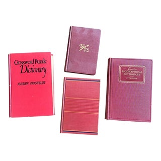 Decorative Red Book Set For Sale