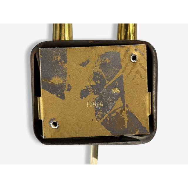 Upsala Armaturfabrik, Adjustable Wall Sconce, Black Metal, Brass, Sweden, 1960s For Sale - Image 13 of 13