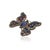 Boho Chic 10Ct Multi Gem & Diamond Butterfly Statement Brooch Pin Pendant in 925 Silver For Sale - Image 4 of 15