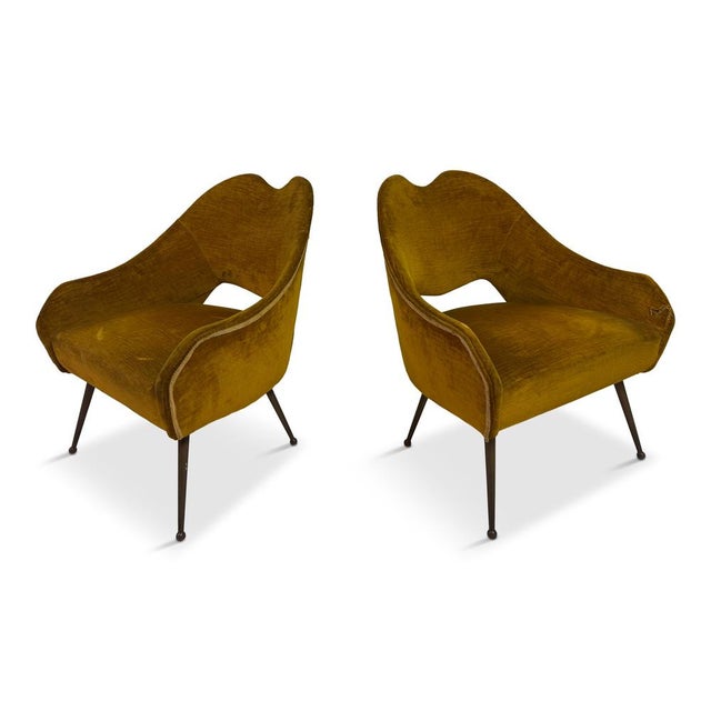 Small Italian Armchairs, 1950s, Set of 2 For Sale - Image 14 of 14