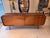 Large Vintage Italian Walnut Sideboard with Pencil Reed and Curved Waterfall Edges, 1960s For Sale - Image 10 of 12