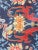 Antique Indo Agra/ Larestan Carpet, Birds of Love, 6'11" × 17'3" For Sale - Image 9 of 10