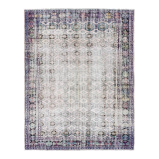 Large Distressed Turkish Oushak Rug - 8`8" X 10`10" For Sale