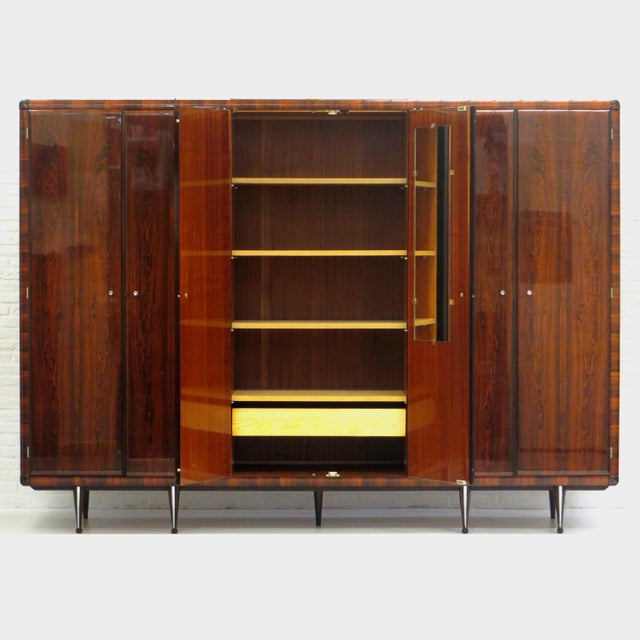 Mid-Century Modern Mid-Century Italian Wardrobe in Rosewood, 1960s For Sale - Image 3 of 8
