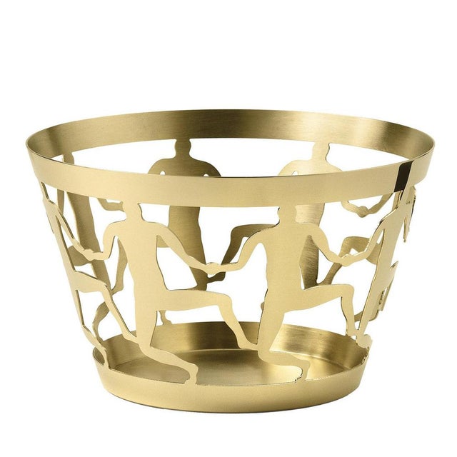 Playful and exquisite, this brass cutout bowl is part of the three-piece Cestini collection designed by Andrea Branzi and...