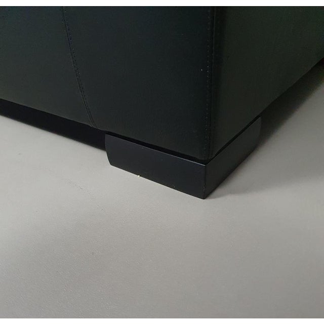 Camin Sofa in Black Leather by Paolo Piva for Wittmann For Sale - Image 6 of 13