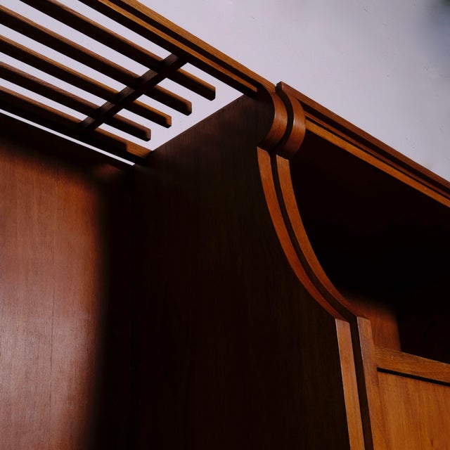 Vintage Wall Bookcase Equipped in Wood, 1960s For Sale - Image 18 of 18