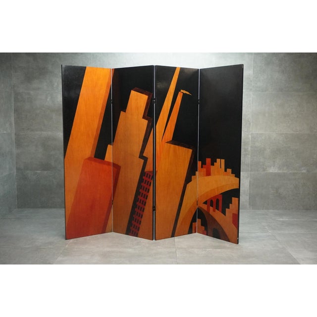 Grattacieli di Notte Screen by Barbara Mastroianni, 1980s For Sale - Image 11 of 11