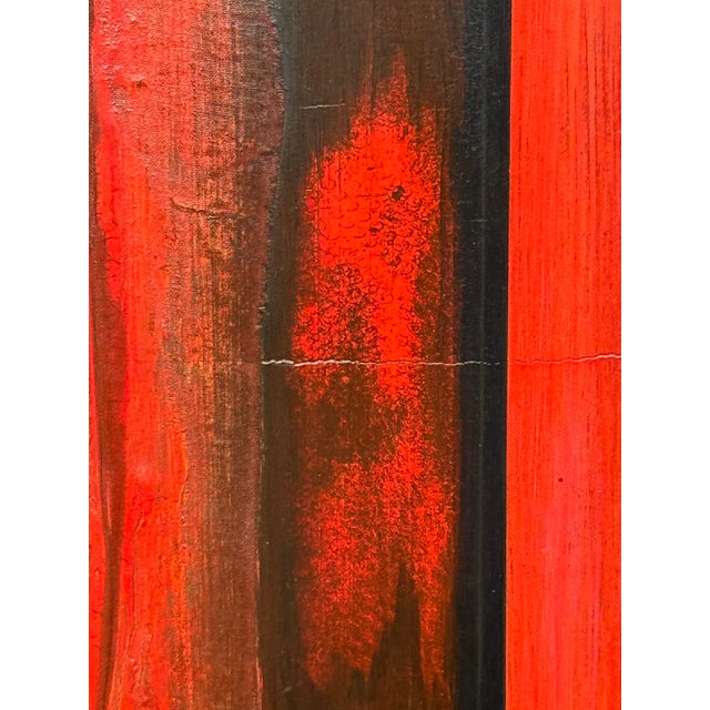 Kathy Haydon "Fire of St. Augustine" Original Mixed Media Abstract Painting For Sale In San Francisco - Image 6 of 12