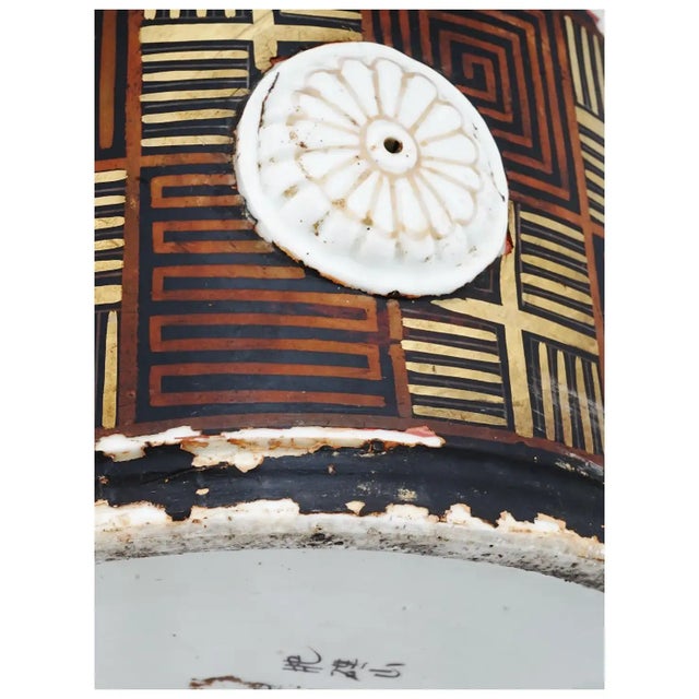 Antique Japanese Cloisonne Enamel Lidded Koro Jar For Sale - Image 9 of 9