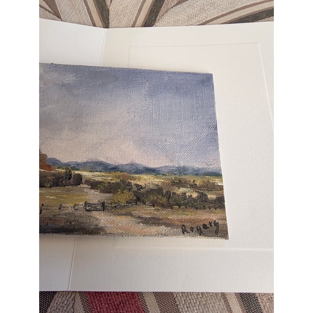 Small Texas Plein Air Painting on Canvas Board by Rogers For Sale - Image 4 of 7