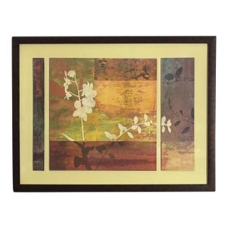 1980s Donovan, Christ 43" X 33" Black Modern Framed Art Print Titled "Shambala Ii" For Sale