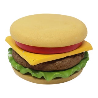 Vintage Cheeseburger Coaster Set For Sale