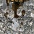 Hollywood Regency Art Deco Basket Chandelier in Brass & Crystal Ceiling Lamp For Sale - Image 11 of 18