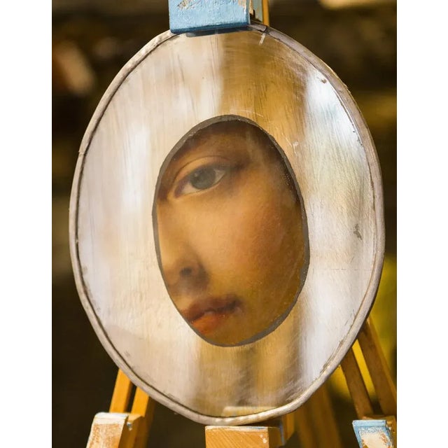 Unique mirror made in Rome as they were a thousand years ago. Inspired by the study of eyes in vogue in 1600 in England,...