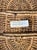 Tan Vintage Handwoven African / Moroccan Style Oval Raffia Basket With Center Cross Handle For Sale - Image 8 of 8