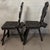 Antique Neo-Renaissance Black Carved Wood Chairs, 19th Century, Set of 2 For Sale - Image 4 of 11