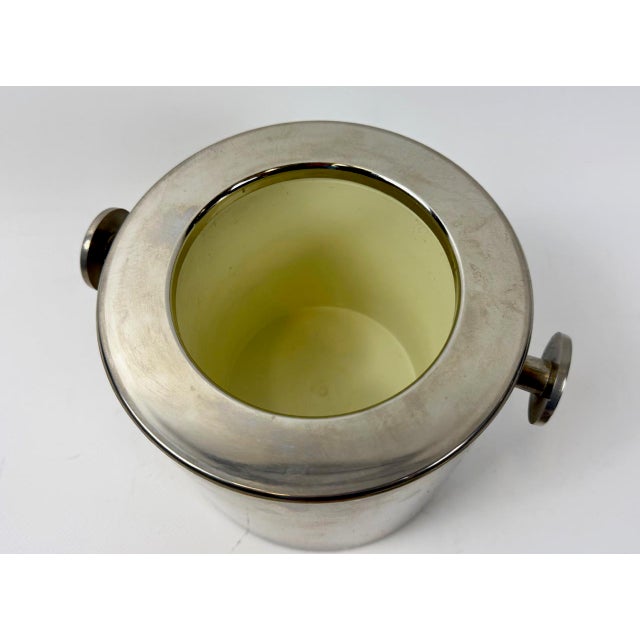 Silver Vintage Ice Bucket with Tongs by Hans Tunwald for Freddotherm, Switzerland, 1960s For Sale - Image 8 of 12