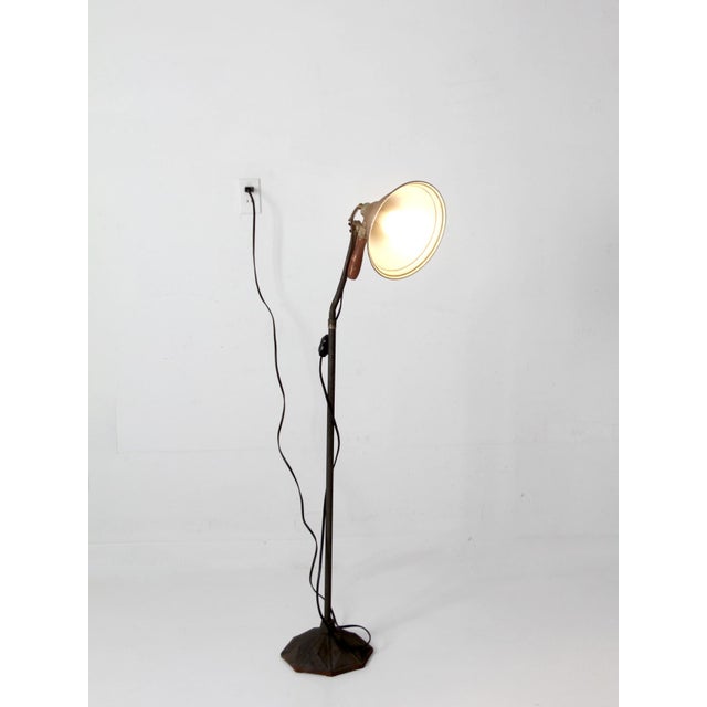 Antique Industrial Task Lamp For Sale - Image 9 of 18