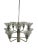 Mid-Century Space Age Chandelier in Metal & Glass, 1970s For Sale - Image 12 of 13